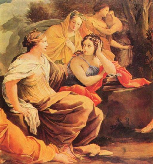 Simon Vouet Detail of Apollo and the Muses oil painting picture